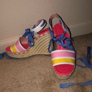 Kate Spade Lace Up Wedges!!